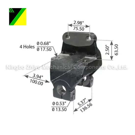 연성이 있는 철 분실된 거품 투자 주물 걸이 정면